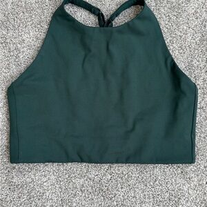 Girlfriend Collective Forest Green Sports Bra